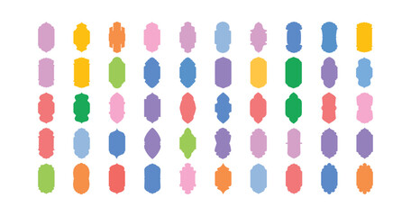 Islamic Vertical Frame Design Glyph - SET 50