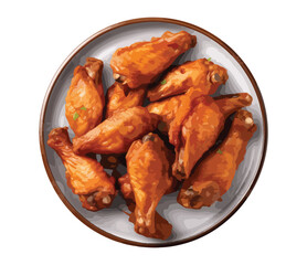  icon logo sign symbol fried chicken grilled top view food golden special menu art design element template