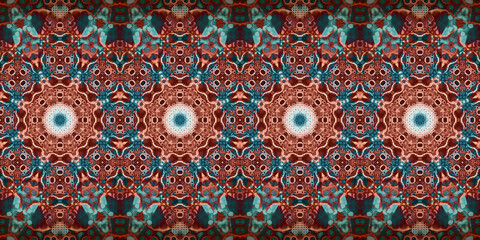 Seamless abstract stripe pattern. Wide seamless texture. Kaleidoscope