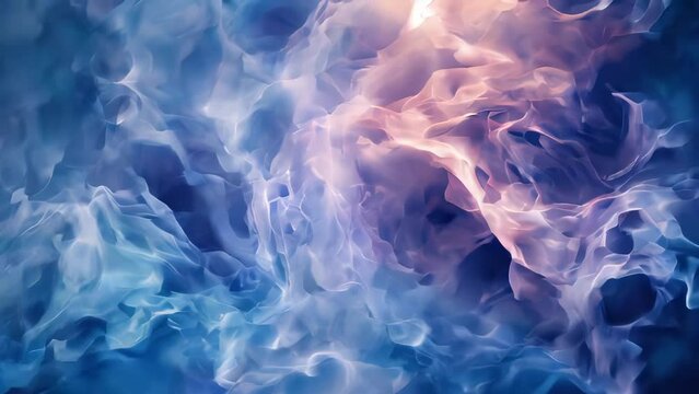 abstract background with blue and purple fire flames, digitally generated image