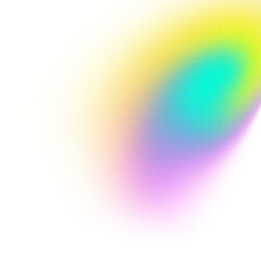 Blurry gradient shape on transparent background