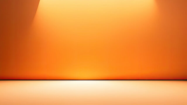 orange wall with light