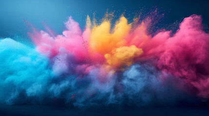 Obraz na płótnie Canvas colorful powder