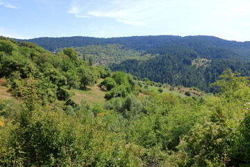 landscape around Voskopoja, Albania