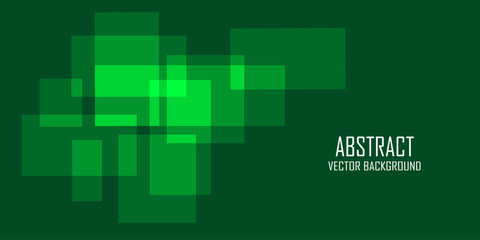 Green abstract background with glowing wave lines. Elegant wavy layer of overlap. Modern textured design. Sleek and clean light green banner template. Vector illustration