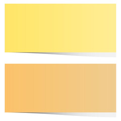 黄色とオレンジの付箋