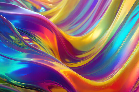 Abstract colorful liquid background.