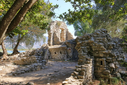 ruined city at Butrint, Albania. This Archeological site is World Heritage Site by UNESCO