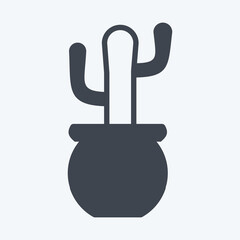 Icon Plant. suitable for Home symbol. glyph style. simple design editable. design template vector. simple symbol illustration