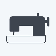 Icon Sewing Machine. suitable for Home symbol. glyph style. simple design editable. design template vector. simple symbol illustration