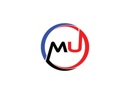 MU Alphabets Letters Logo Monogram