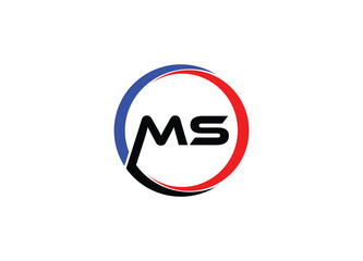 MS Alphabets Letters Logo Monogram