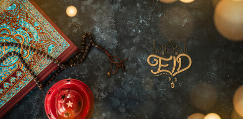 Eid banner type design