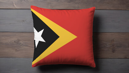 East Timor Flag Pillow Cover. Flag Pillow Cover with East Timor Flag