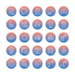 set of recycling icons such as, Recycling, eco-friendly, sustainability, earth-conscious, green living, reduce, reuse, repurpose, environment, vector illustration