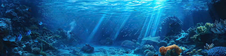 Ocean Symphony: Harmonizing Life Beneath the Waves in a Melody of Colors and Movements