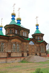 Obraz premium Christian church in Karakol Kyrgyzstan