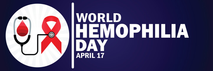 World Hemophilia Day. Suitable for greeting card, poster and banner.