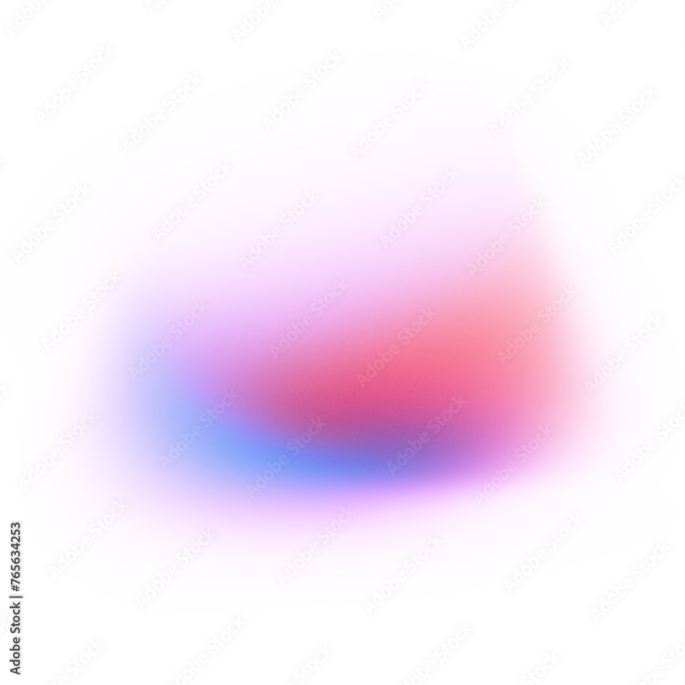 Poster blurry gradient shape on transparent background