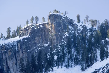 Fotobehang Rocky Mountain with snow on top © Allen Penton