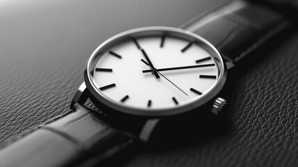 Luxury minimalist watch sleek design