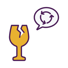 Glass  icon editable stock vector icon