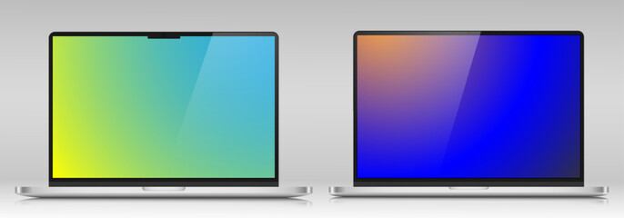 Fototapeta premium A set of browser window in white and black on a white background. Website layout with search bar, toolbar and buttons. Vector EPS 10.