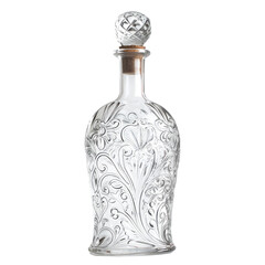 Engraved Glass Perfume Bottle png