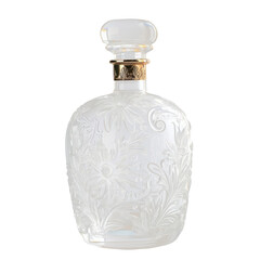 Engraved Glass Perfume Bottle png