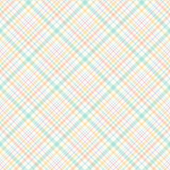spring plaid or checked pattern, pastel easter plaid Rainbow Plaid Seamless Pattern Colorful plaid repeating seamless illustration suitable for fashion, interiors, Easter, baby shower decor.