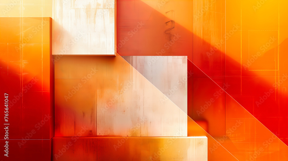 Poster modern abstract design with colorful geometric patterns, suitable for creative web and business proj