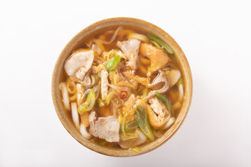 油あげ肉ネギうどん