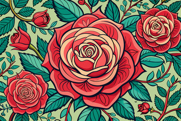 big-rose-pattern-design 