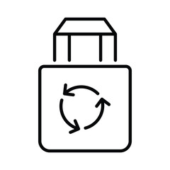 Tote Bag icon editable stock vector icon