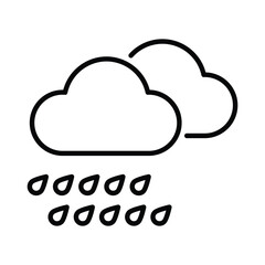 Rain  icon editable stock vector icon