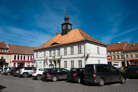 2023-04-21 Historic city center and town hall. Reszel. Poland.