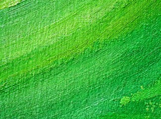 Hand drawn oil painting green background