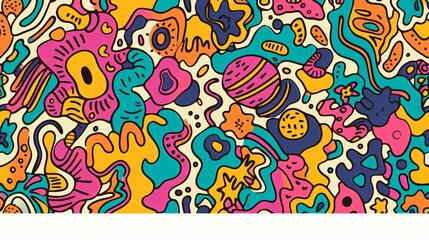 Fun and colorful abstract pattern. Great for backgrounds, wallpapers, and fabric.