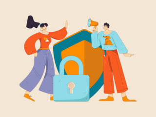 Internet financial management investment flat vector concept operation hand drawn illustration
