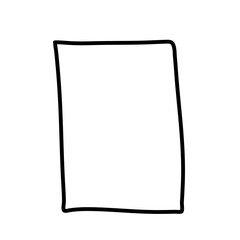Hand drawn rectangle frame