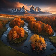 autumn in the mountains