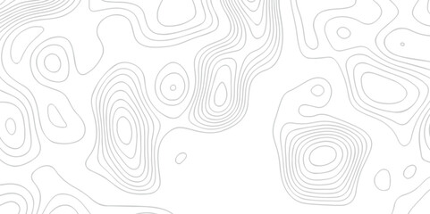 Fototapeta na wymiar Topographic map background geographic line map with seamless ornament design. The black on white contours vector topography stylized height of the lines map. 