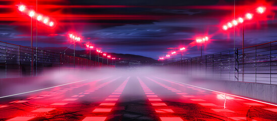 Night City Speed and Urban Traffic, Abstract Light Trails on Dark Roads, Concept of Movement and Fast-Paced Life