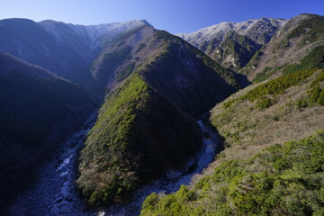 冬晴れの四国祖谷峡