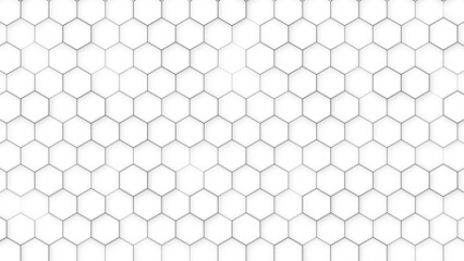 White Stylish Hexagonal Background Wallpaper. Hex Background for Networking. Vector Illustration.
