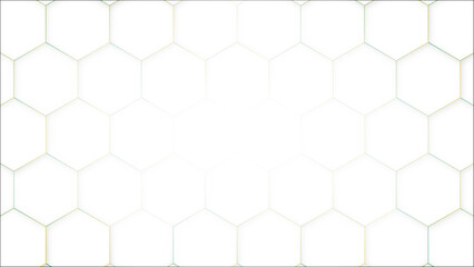 White Stylish Hexagonal Background Wallpaper. Hex Background for Networking. Vector Illustration.