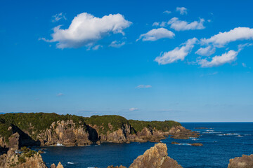 和歌山県串本町の海金剛の風景