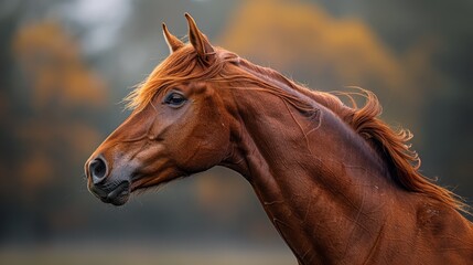 side profile of a horses 