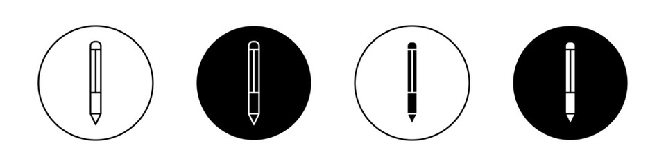 Pencil icon set. creative crayons vector symbol. writer pencil tool vector symbol. - obrazy, fototapety, plakaty