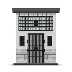 jail icon design flat vector illustration isolated